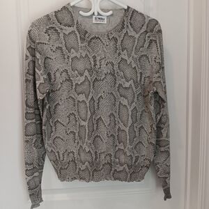 Animal Print cotton‎ Sweater - Size Medium